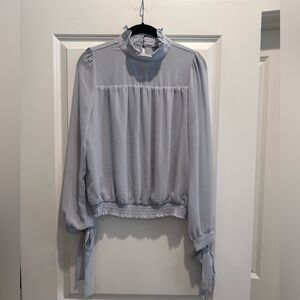 Elegant Blue Women's Top